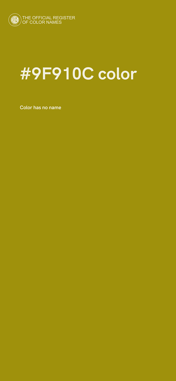 #9F910C color image