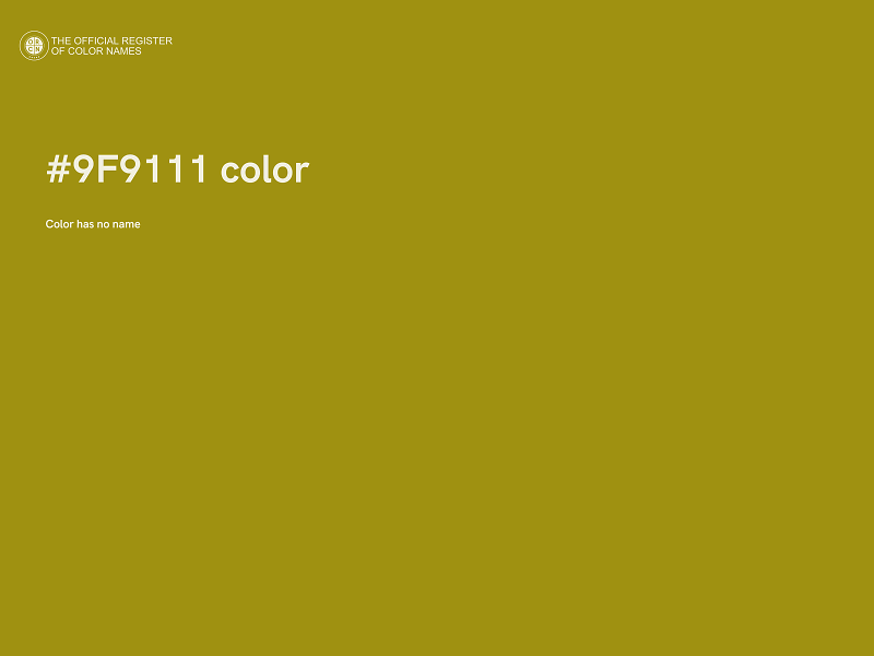 #9F9111 color image