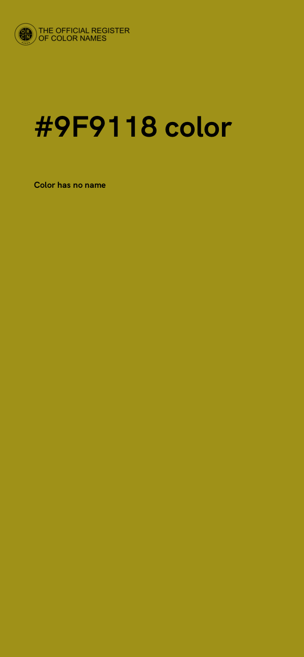 #9F9118 color image
