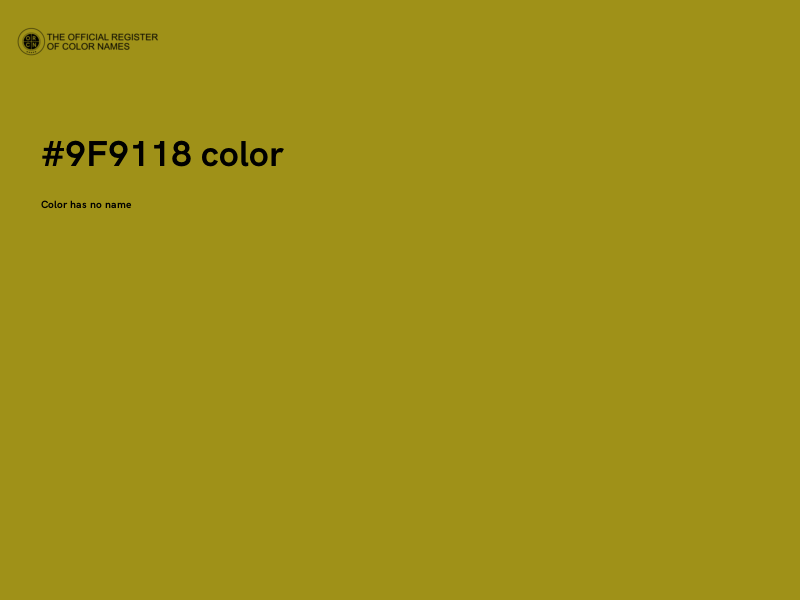 #9F9118 color image