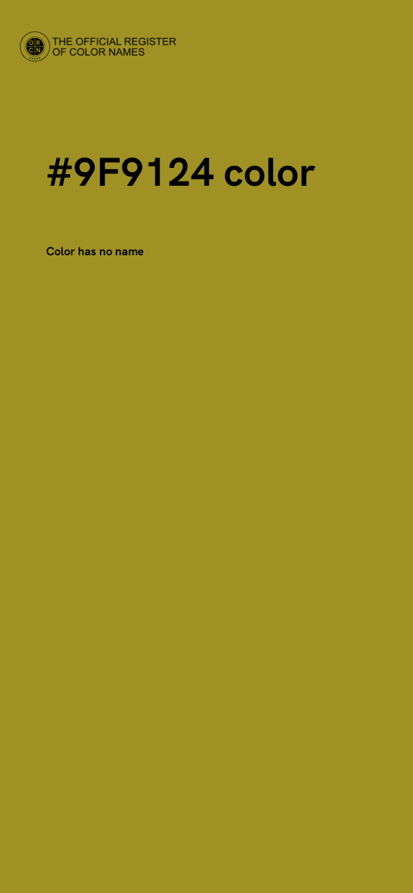 #9F9124 color image