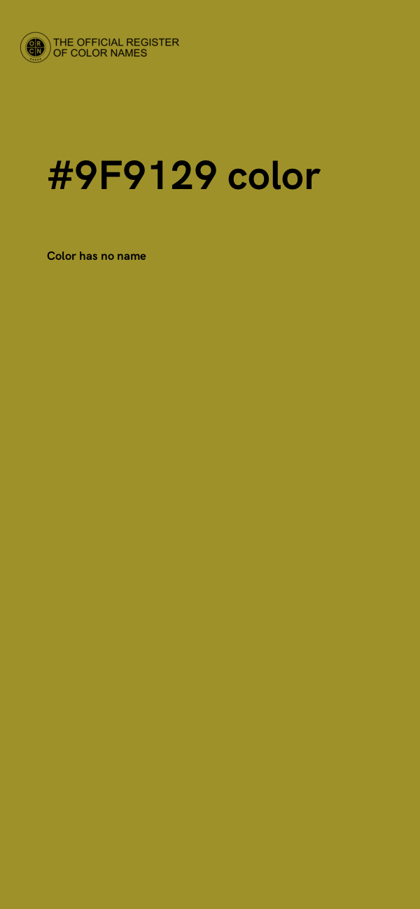 #9F9129 color image
