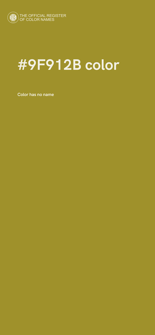 #9F912B color image