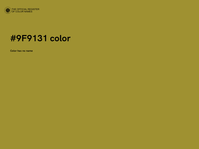 #9F9131 color image