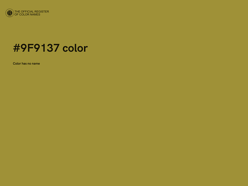 #9F9137 color image