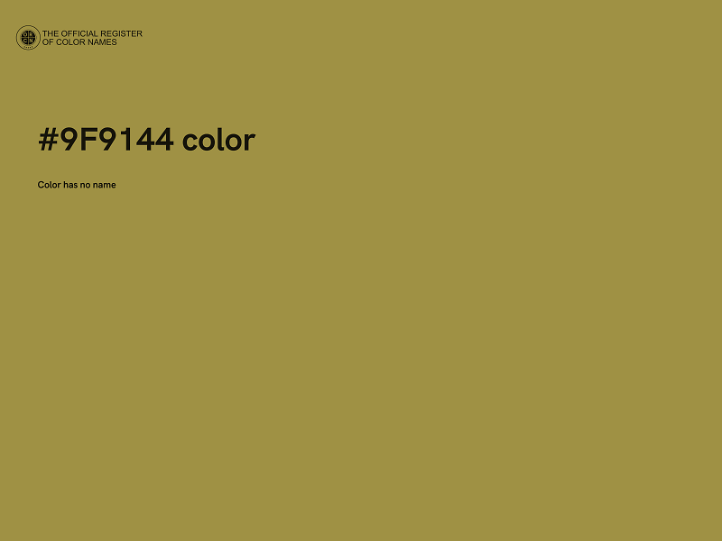 #9F9144 color image