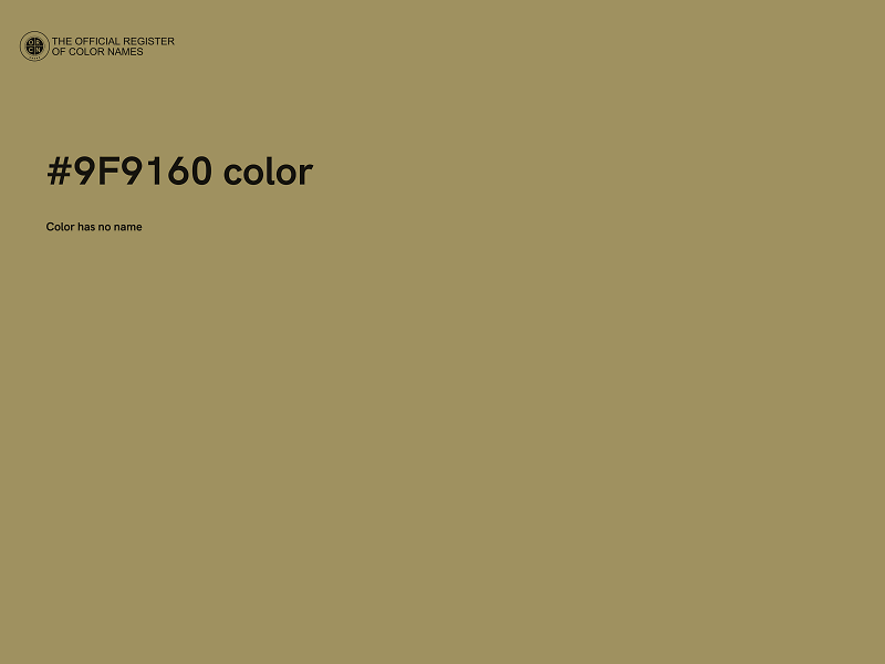 #9F9160 color image