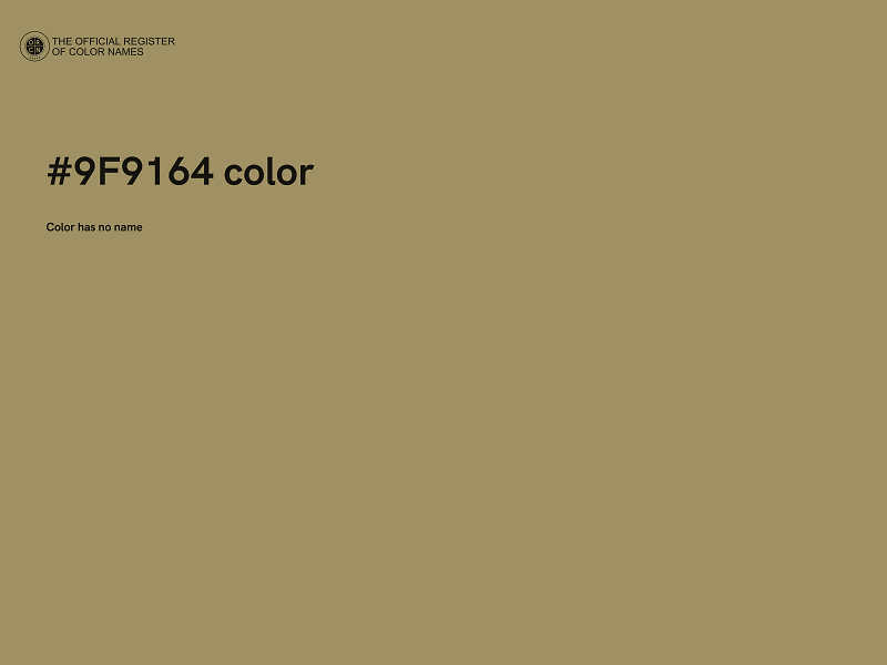 #9F9164 color image
