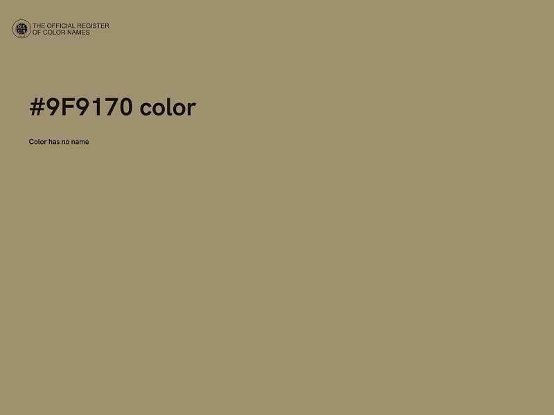 #9F9170 color image