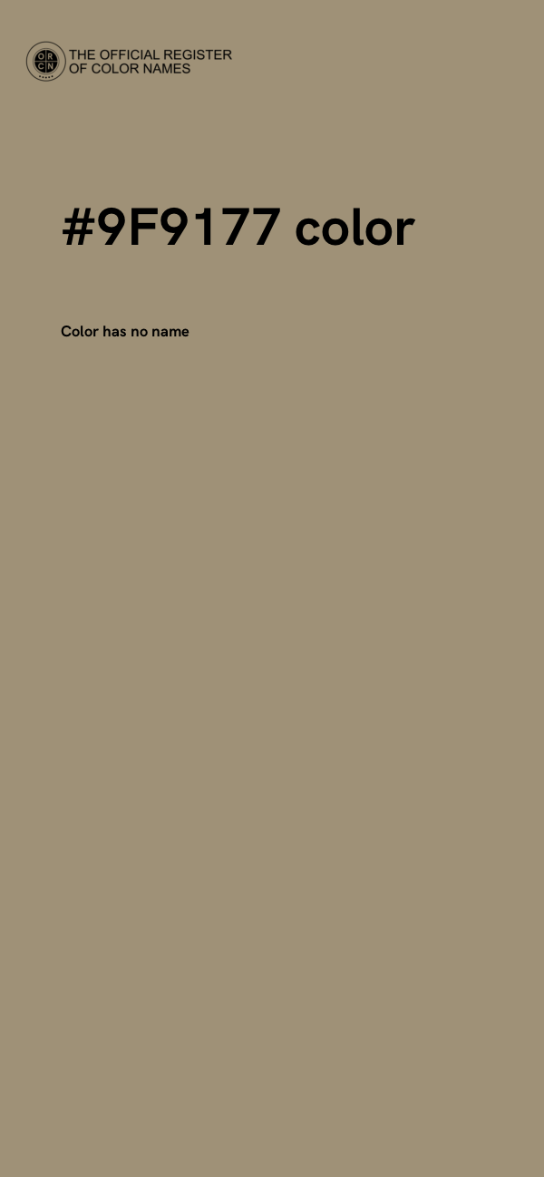 #9F9177 color image