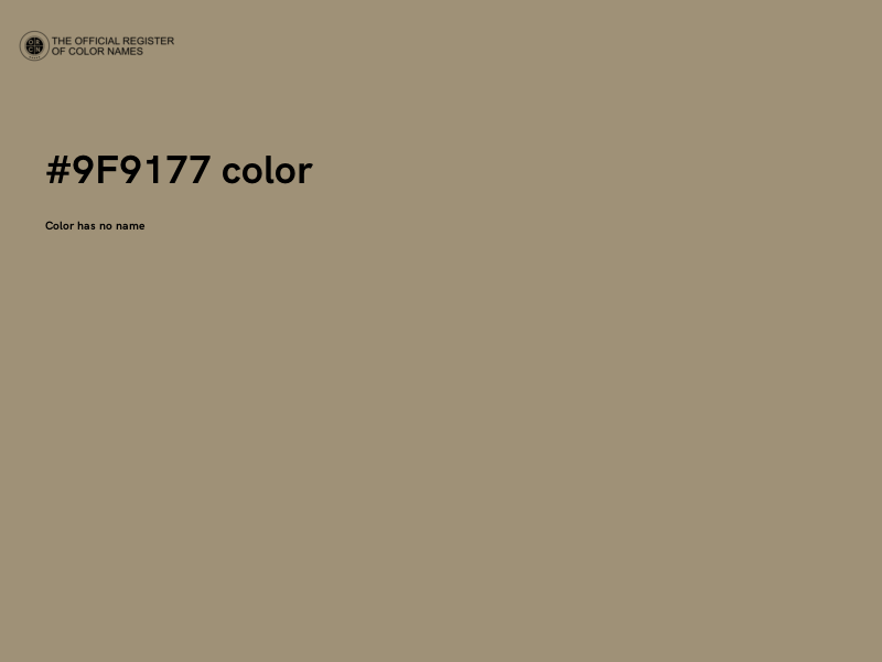 #9F9177 color image