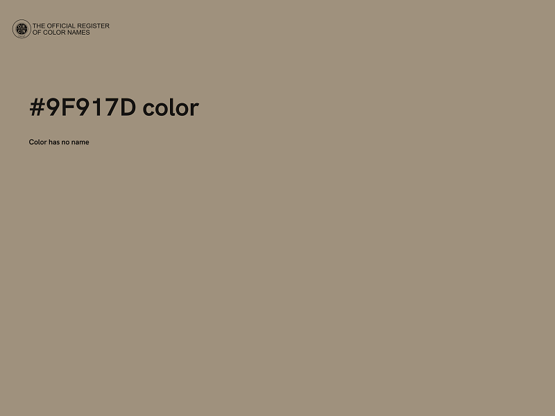 #9F917D color image