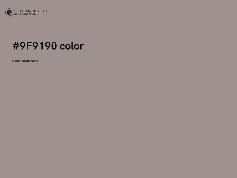 #9F9190 color image