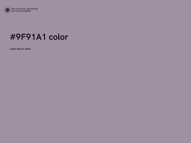 #9F91A1 color image