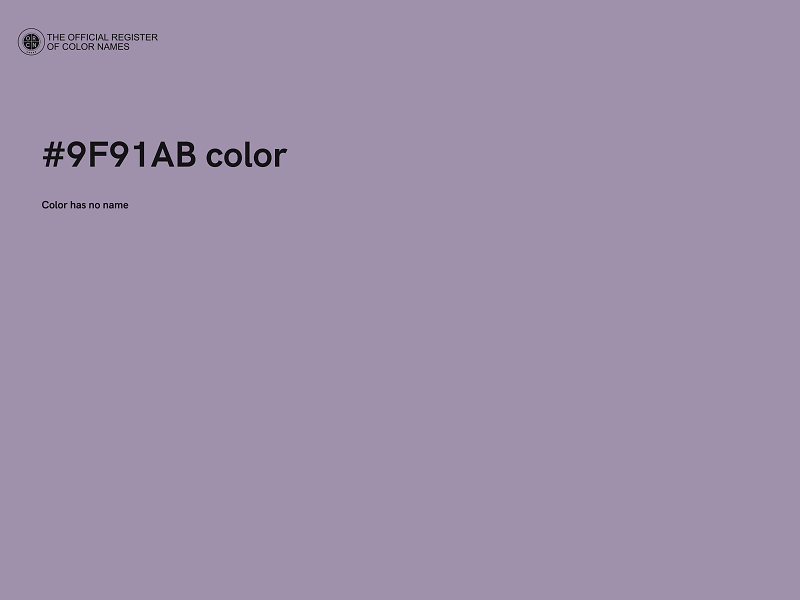 #9F91AB color image