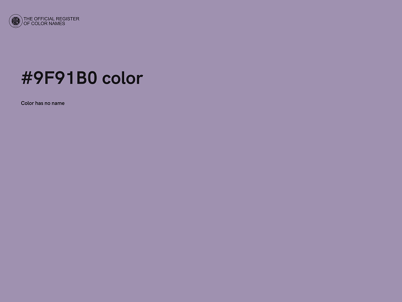 #9F91B0 color image