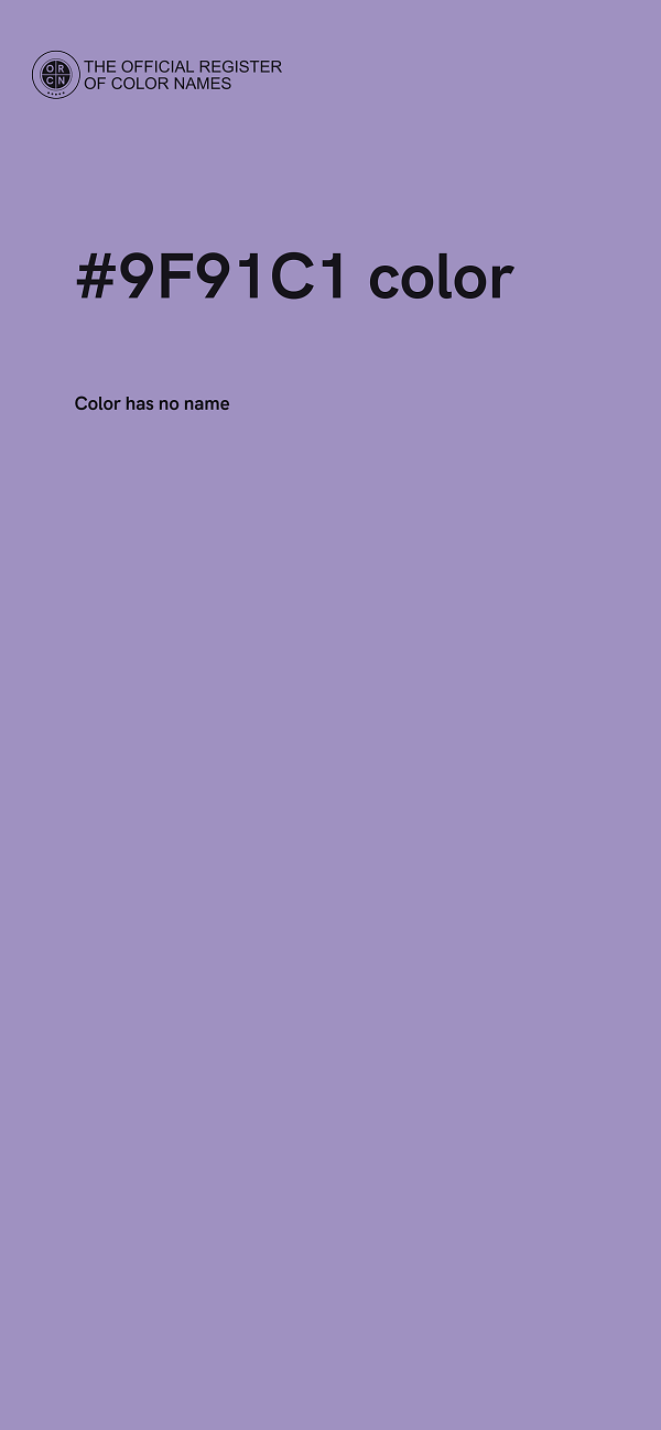 #9F91C1 color image