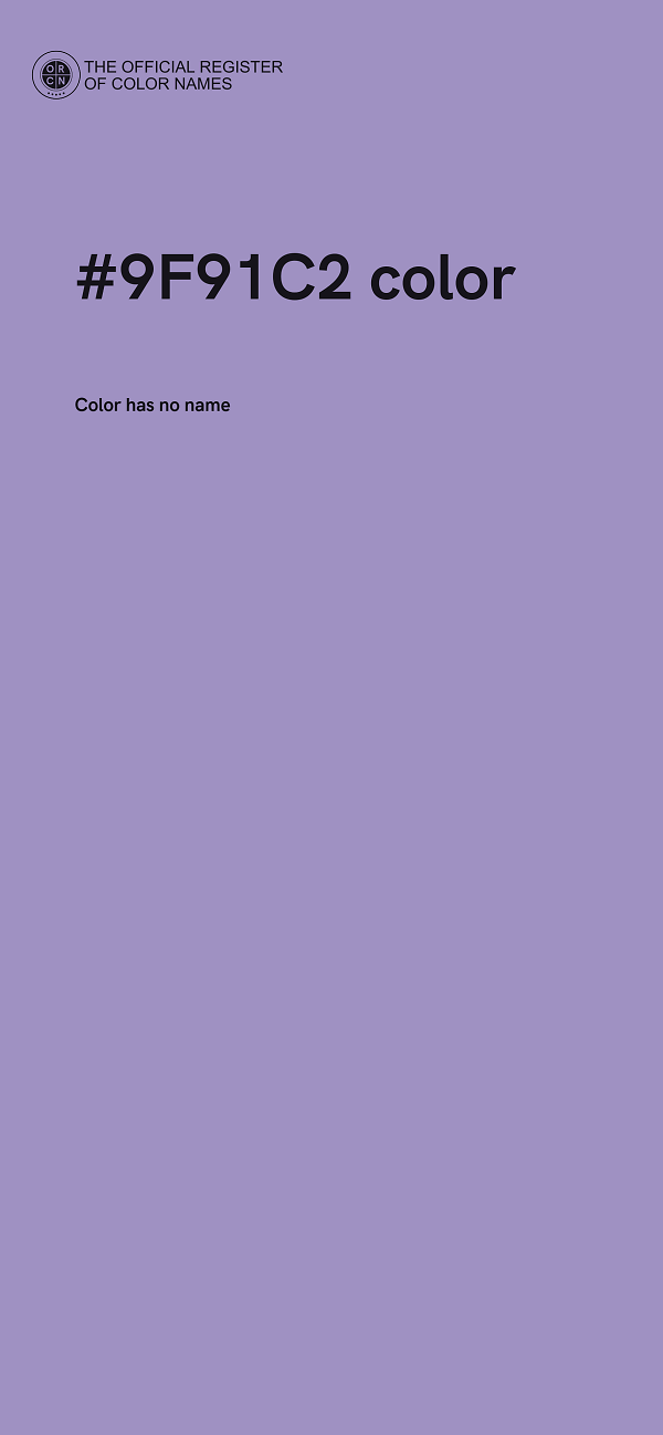 #9F91C2 color image