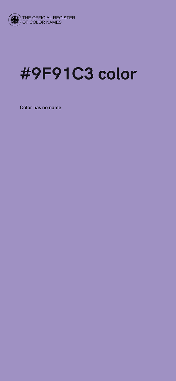 #9F91C3 color image