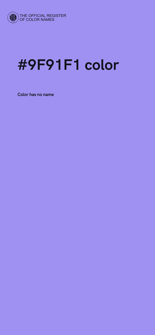 #9F91F1 color image