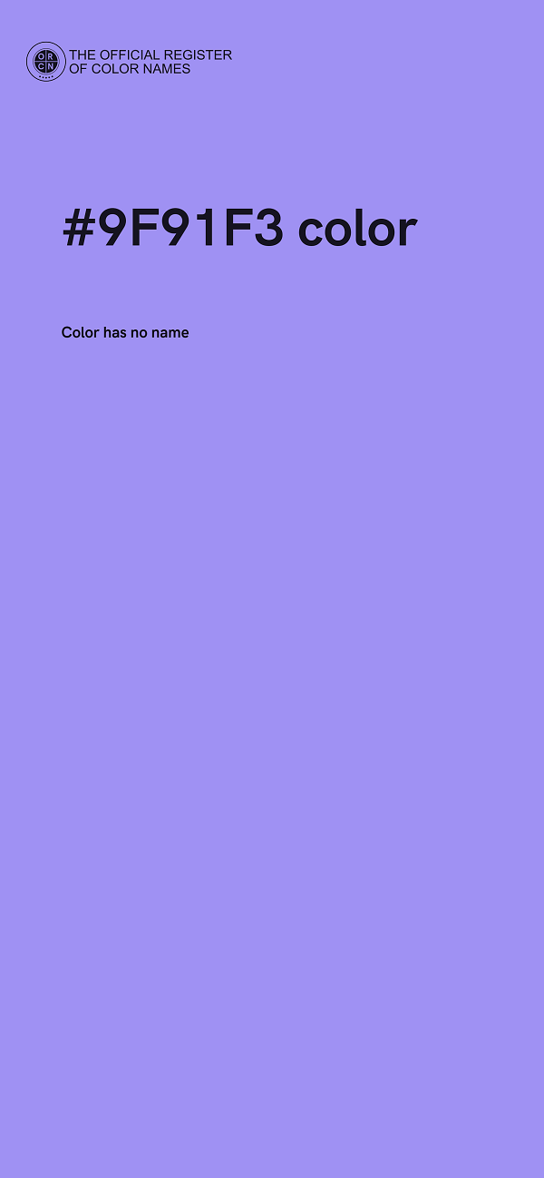 #9F91F3 color image