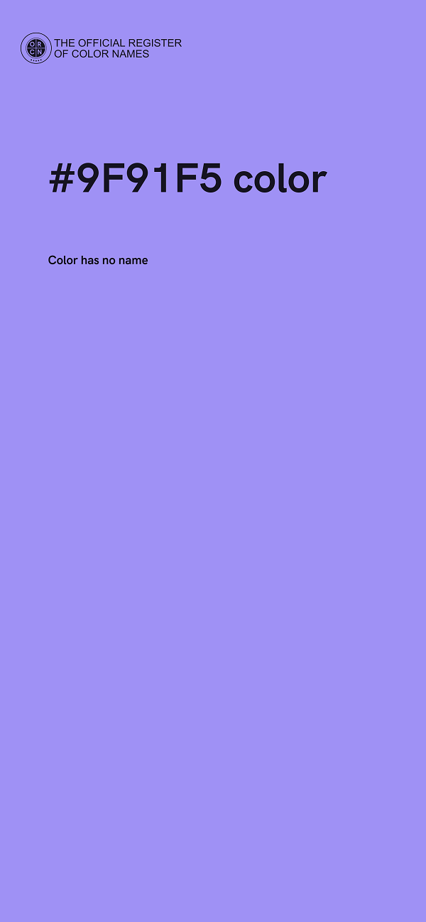 #9F91F5 color image