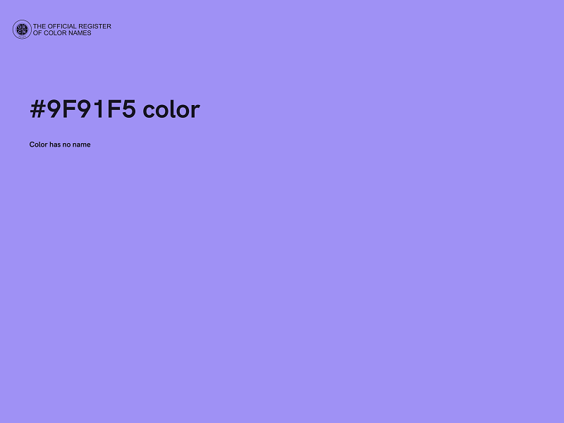 #9F91F5 color image