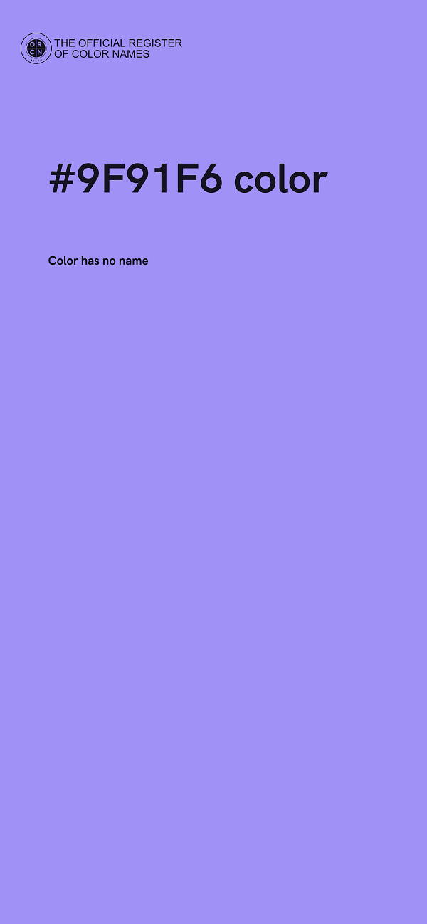 #9F91F6 color image