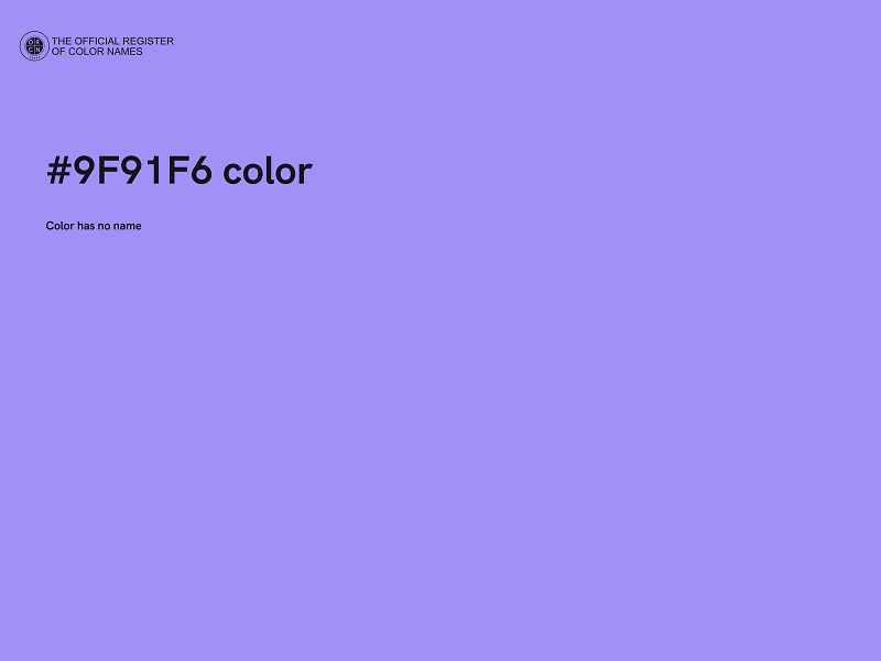 #9F91F6 color image