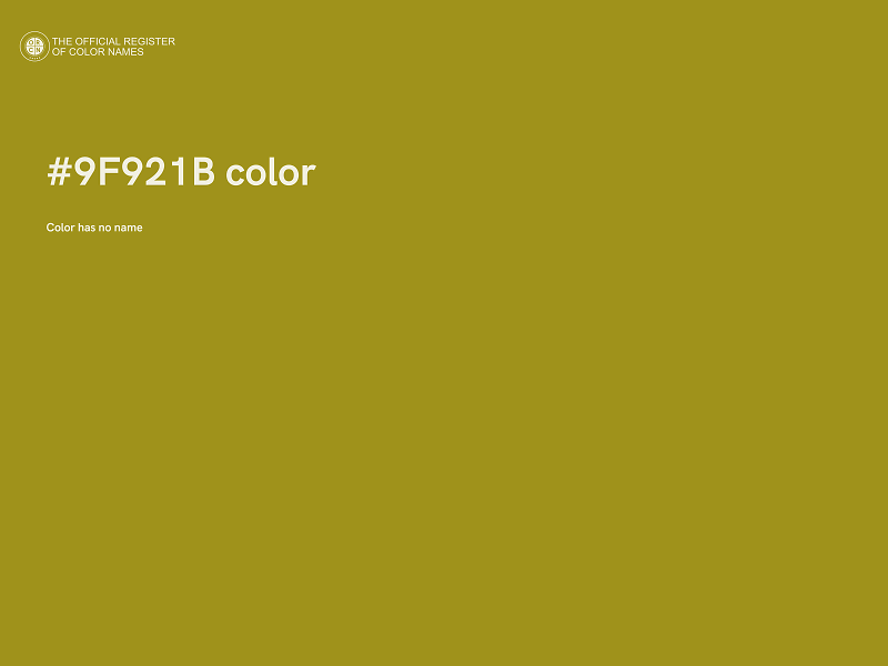 #9F921B color image