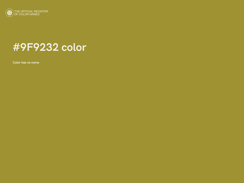 #9F9232 color image