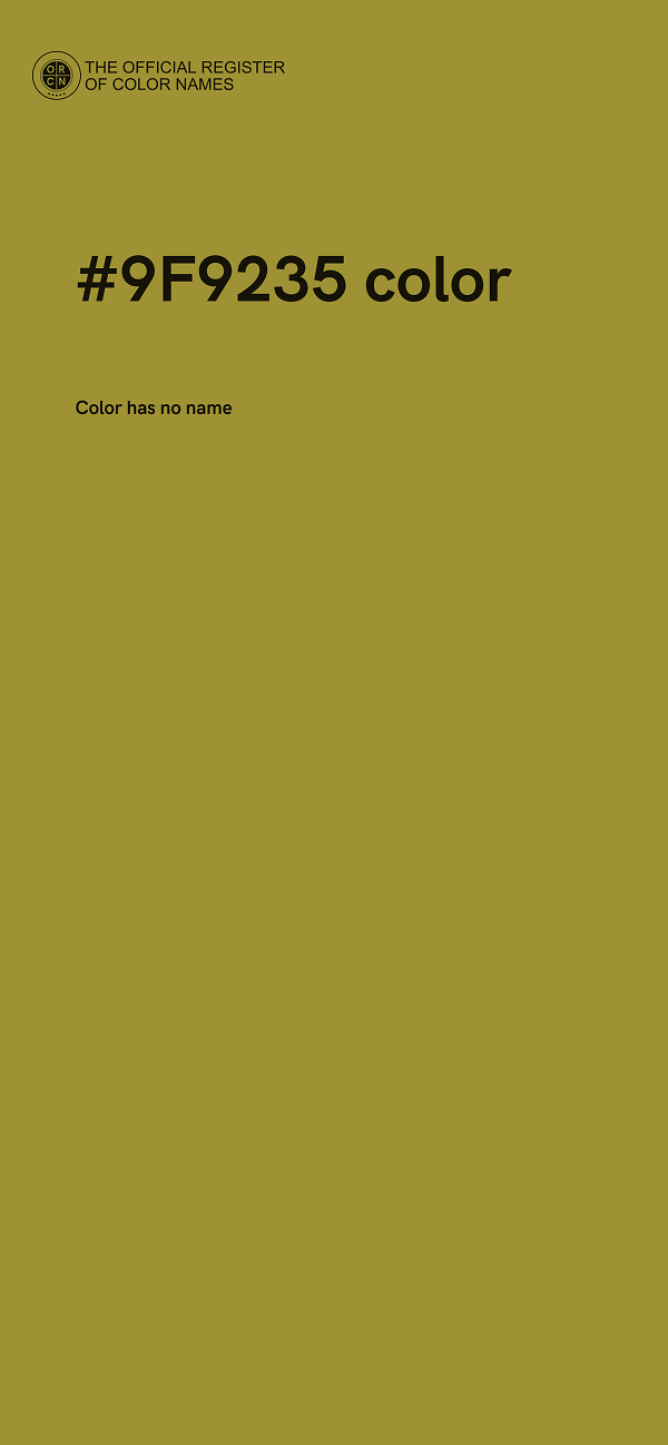 #9F9235 color image