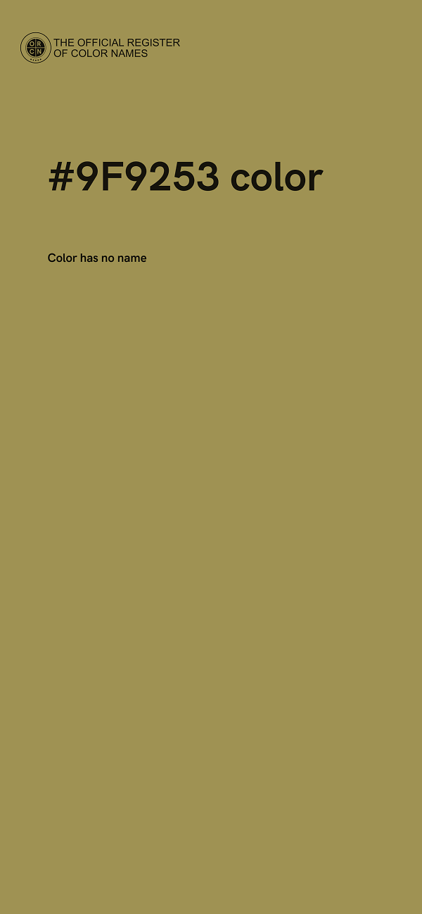 #9F9253 color image