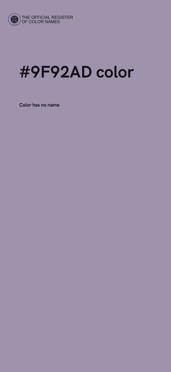 #9F92AD color image