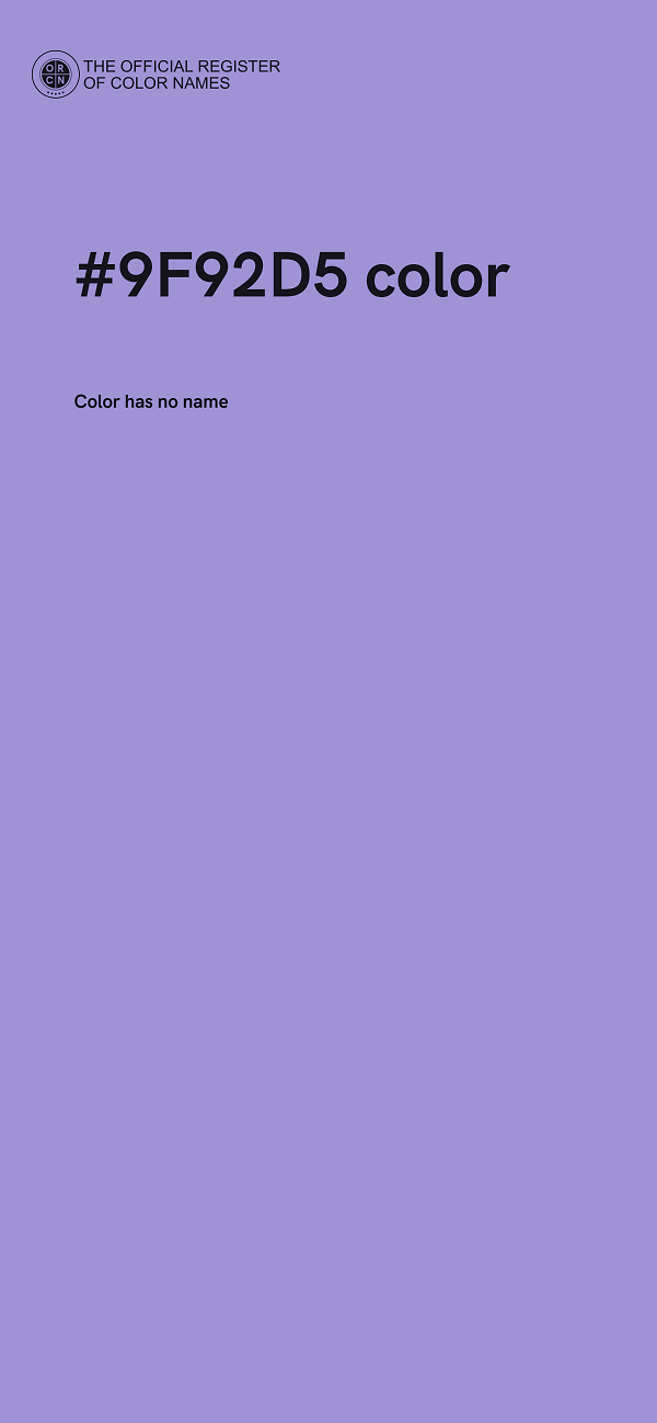 #9F92D5 color image