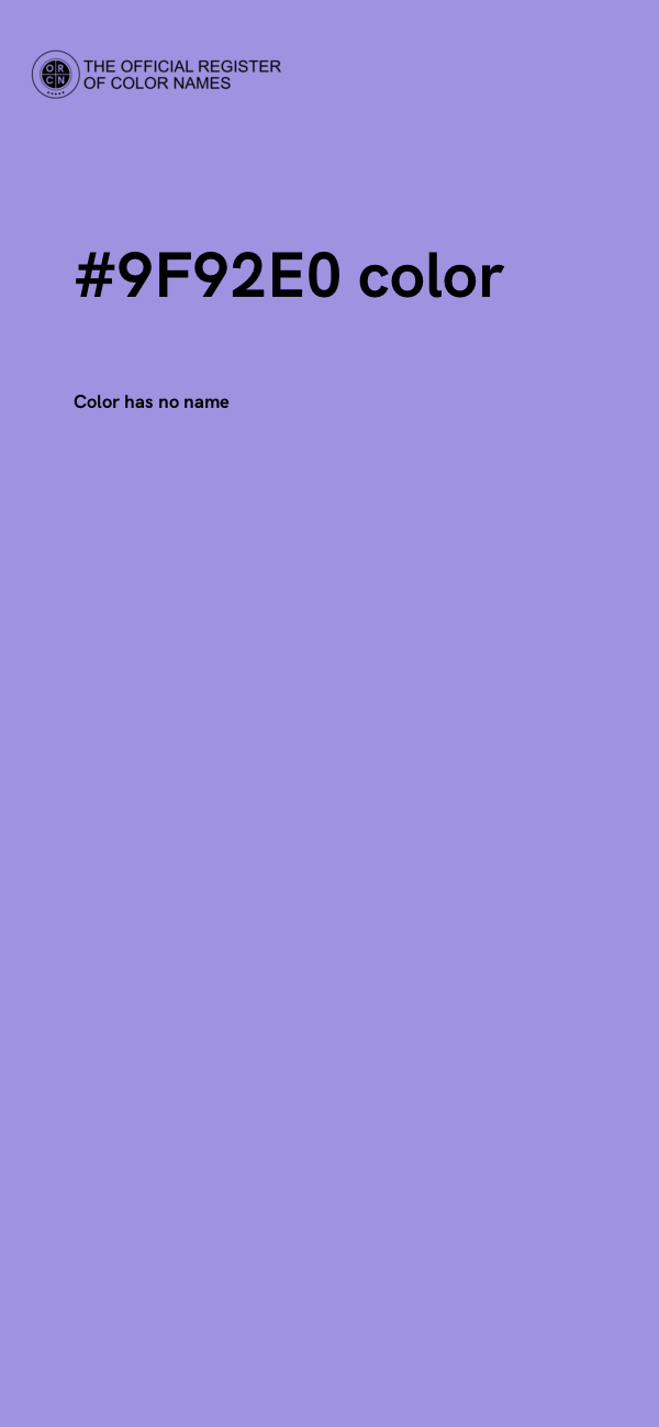 #9F92E0 color image