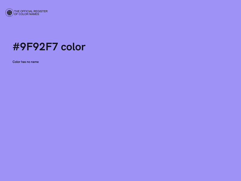 #9F92F7 color image