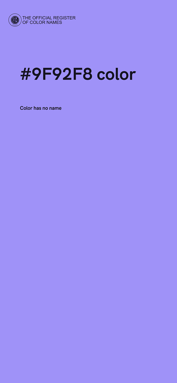 #9F92F8 color image