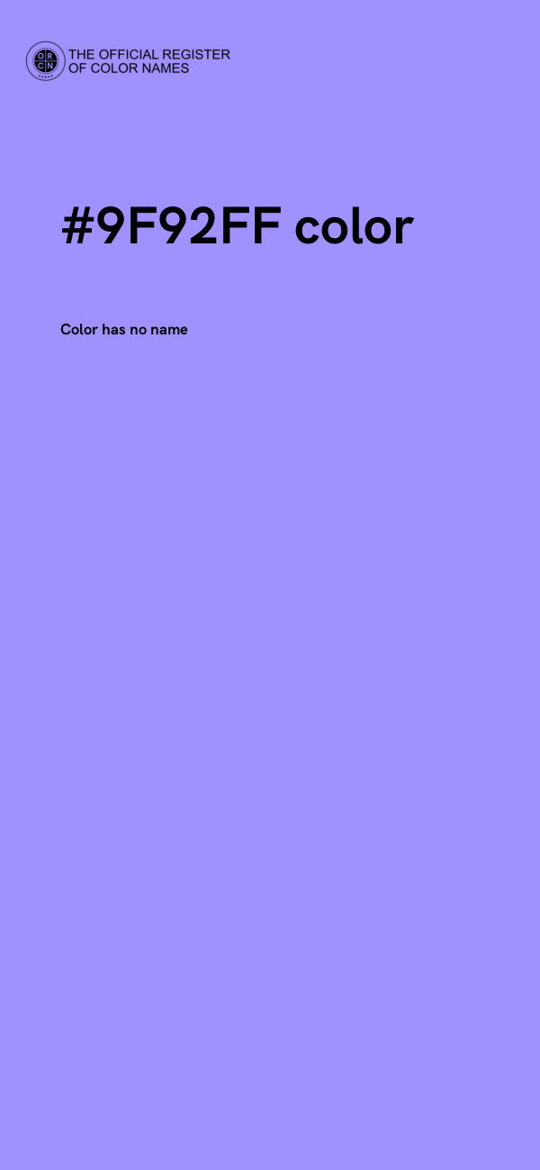 #9F92FF color image