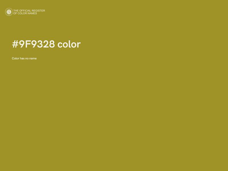 #9F9328 color image