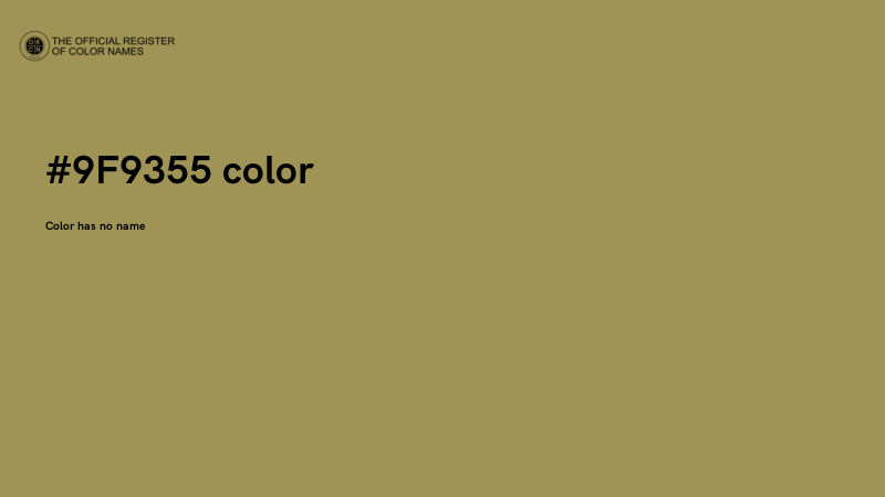 #9F9355 color image