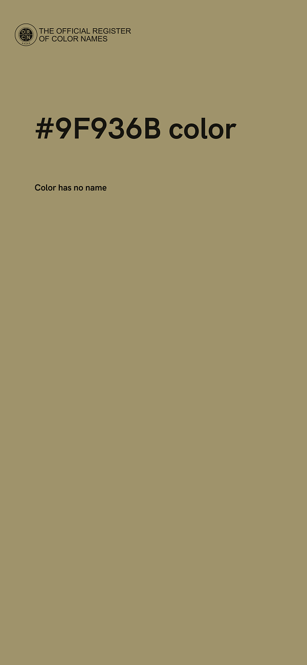 #9F936B color image