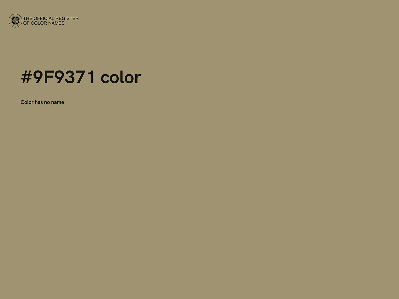 #9F9371 color image