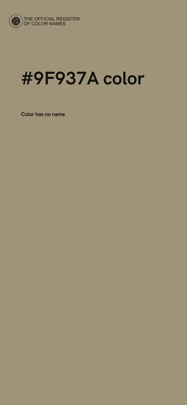 #9F937A color image