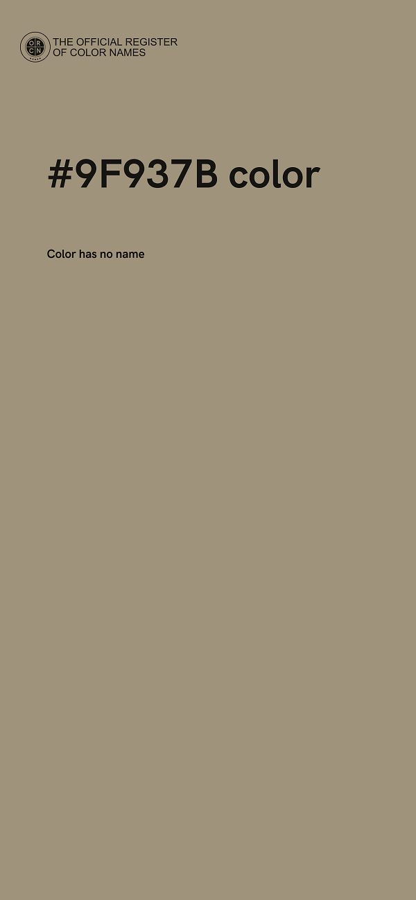 #9F937B color image
