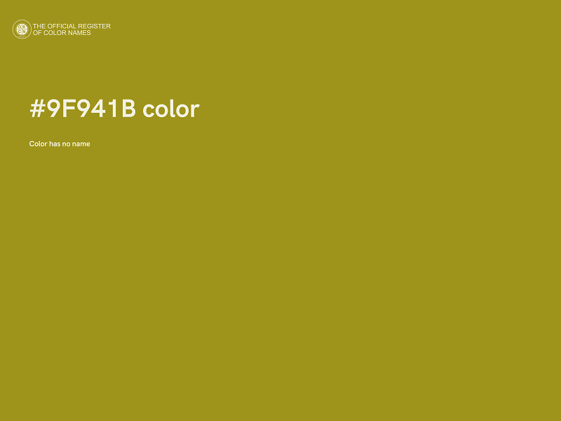 #9F941B color image