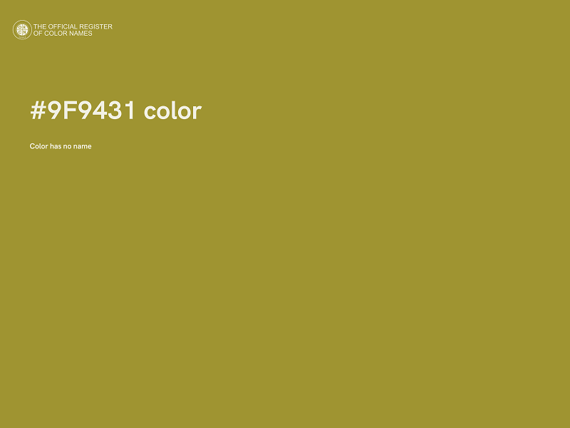 #9F9431 color image