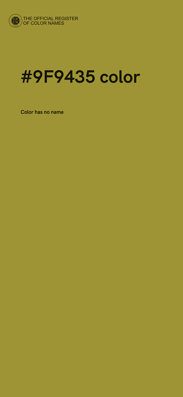 #9F9435 color image
