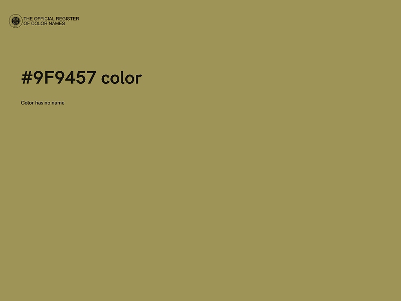 #9F9457 color image