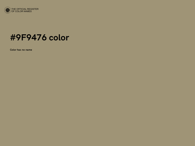 #9F9476 color image
